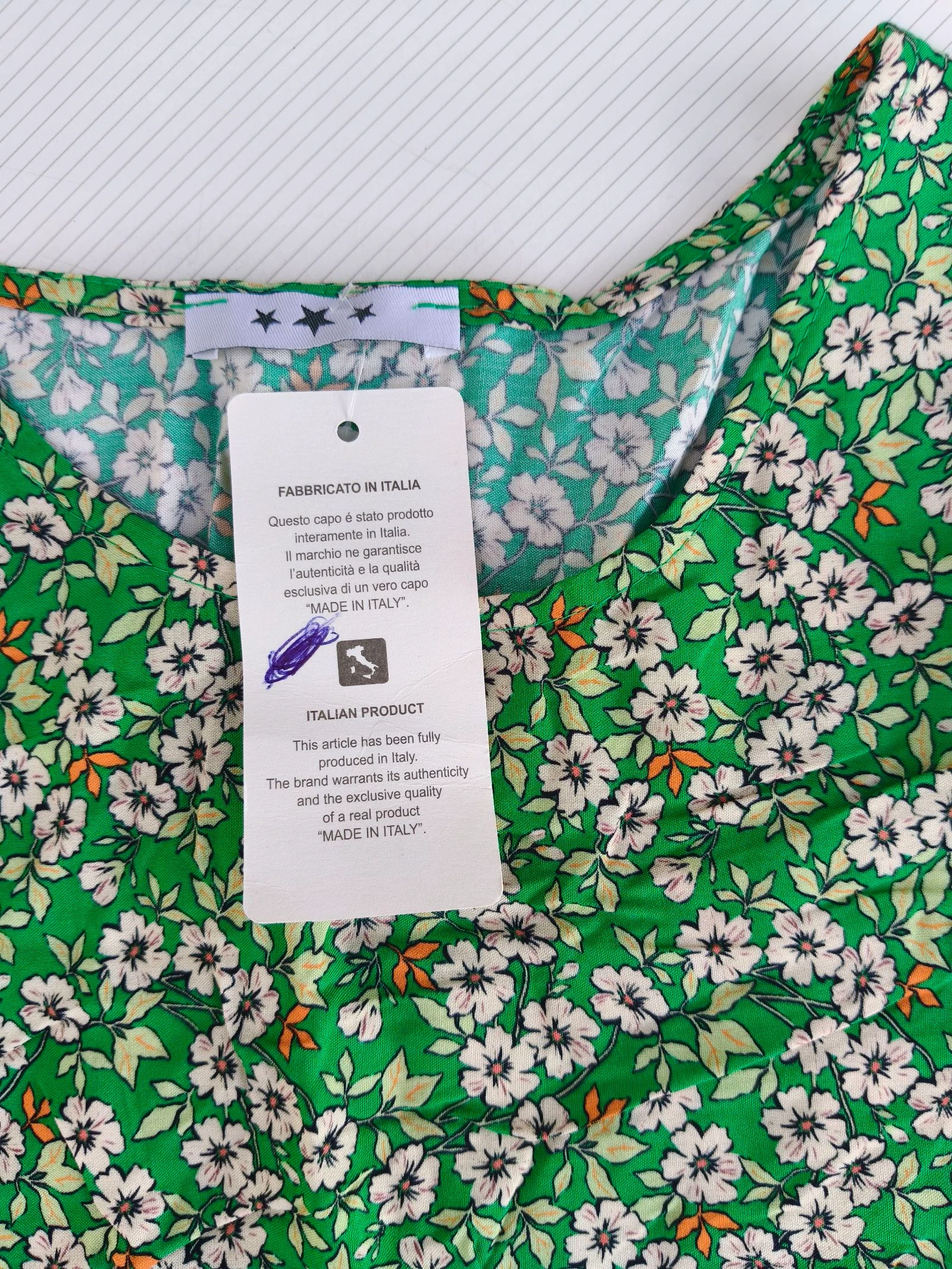 Groene blouse met bloemenprint – photo 5